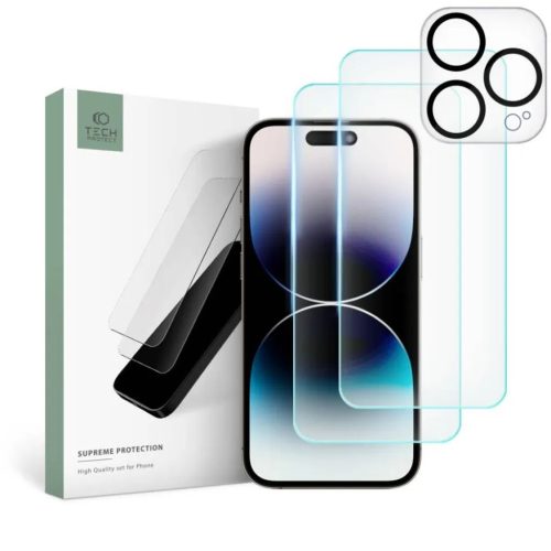 iPhone 15 Pro Tech-Protect Supreme kijelző és kameralencse védő ü-9319456604719 1 kép