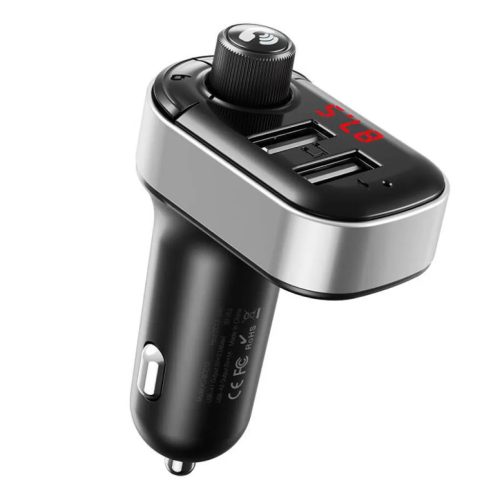 XO Smart Bluetooth FM Transmitter autós töltő fekete TZ08-6920680835508 3 kép