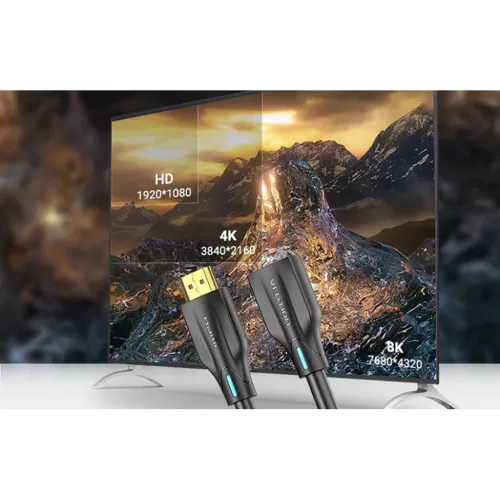 Vention HDMI hosszabító kábel AHBBF 8K 1m fekete-6922794746169 1 kép