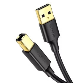   UGREEN US135 USB 2.0 AB nyomtatókábel aranyozott 1,5 m fekete