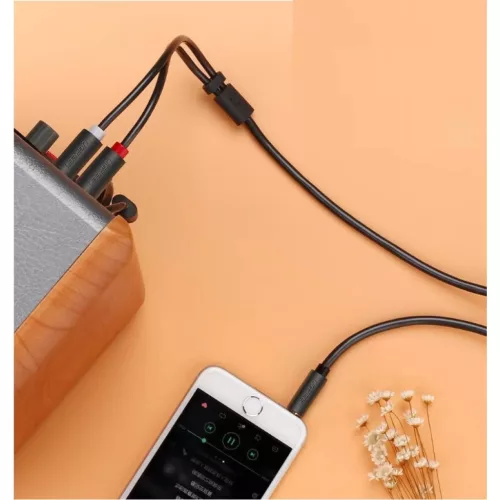 UGREEN AV116 kábel Jack 3,5 mm 2RCA 3 m fekete-6957303807086 5 kép