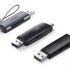 UGREEN CM304 USB + USB-C adapter SD + microSD kártyaolvasó fekete-6957303805860 2 kép