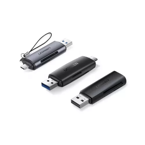UGREEN CM304 USB + USB-C adapter SD + microSD kártyaolvasó fekete-6957303805860 6 kép