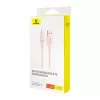 Baseus Habitat gyorstöltő kábel USB - USB-C 1m 100W rózsaszín-6932172642983 1 kép