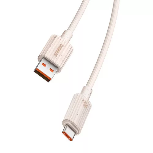 Baseus Habitat gyorstöltő kábel USB - USB-C 1m 100W rózsaszín-6932172642983 3 kép