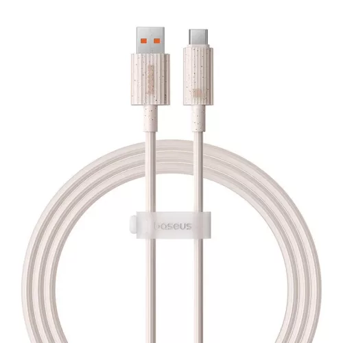 Baseus Habitat gyorstöltő kábel USB - USB-C 1m 100W rózsaszín-6932172642983 7 kép