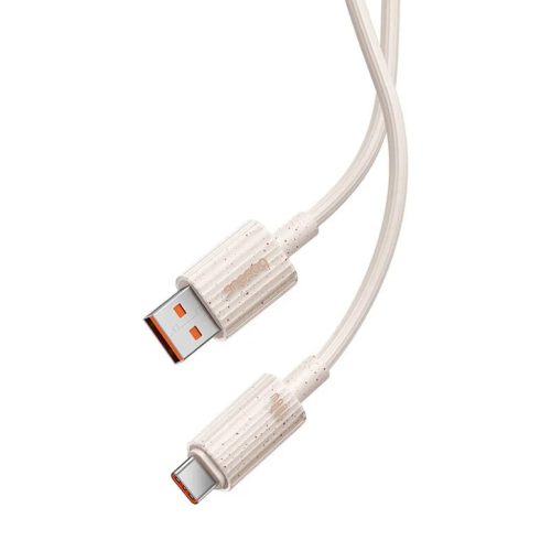 Baseus Habitat gyorstöltő kábel USB - USB-C 2m 100W rózsaszín