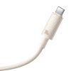 Baseus Habitat gyorstöltő kábel USB - USB-C 2m 100W rózsaszín-6932172643003 2 kép