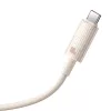 Baseus Habitat gyorstöltő kábel USB - USB-C 2m 100W rózsaszín-6932172643003 2 kép