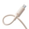 Baseus Habitat gyorstöltő kábel USB - USB-C 2m 100W rózsaszín-6932172643003 4 kép