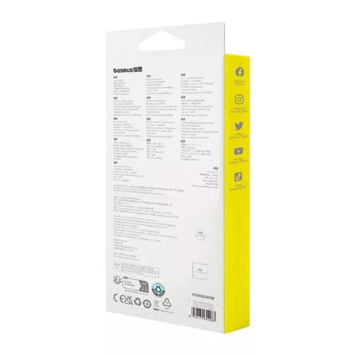 Baseus Habitat gyorstöltő kábel USB - USB-C 2m 100W rózsaszín-6932172643003 7 kép