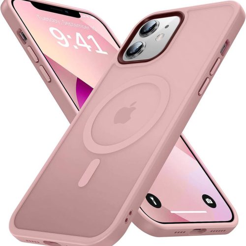 iPhone 12/12 Pro Matt MagSafe tok világos rózsaszín-5904161142492 7 kép