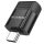 Borofone BV18 Type C - USB adapter OTG fekete