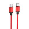 Borofone Sharp BX87 Type C - Type C kábel PD 60W 1m piros-6974443389074 3 kép