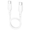 Borofone BX93 Super Power Type C - Type C kábel 60W 3A 0,25m fehér-6941991107818 1 kép
