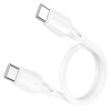 Borofone BX93 Super Power Type C - Type C kábel 60W 3A 0,25m fehér-6941991107818 6 kép