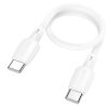 Borofone BX93 Super Power Type C - Type C kábel 60W 3A 0,25m fehér-6941991107818 7 kép