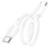 Borofone BX93 Super Power Type C - Type C kábel 60W 3A 0,25m fehér-6941991107818 8 kép