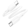 Borofone BX93 Super Power Type C - Type C kábel 60W 3A 0,25m fehér-6941991107818 9 kép