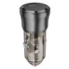 Borofone BZ24 Clever autós töltő Type C QC 3.0 PD 20W fekete-6941991106934 3 kép