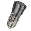 Borofone BZ24 Clever autós töltő Type C QC 3.0 PD 20W fekete-6941991106934 5 kép