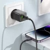 Borofone BN14 Royal GaN USB + Type C hálózati töltő adapter QC 3.0-6941991106866 2 kép