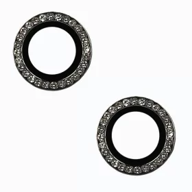   iPhone 15/15 Plus Diamond kameralencsevédő üvegfólia fekete
