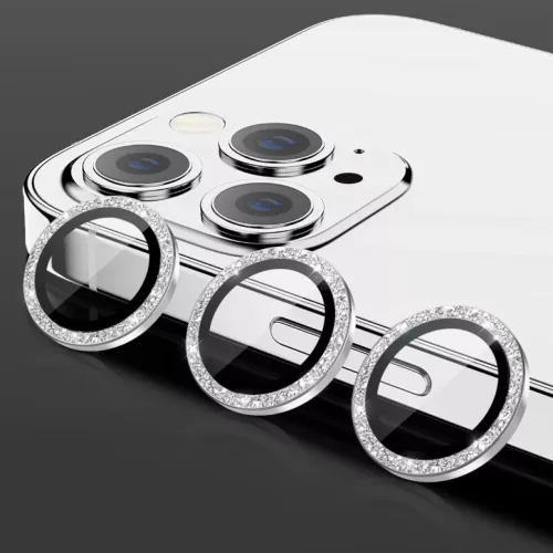 iPhone 15/15 Plus Diamond kameralencsevédő üvegfólia fekete-5900217018063 10 kép