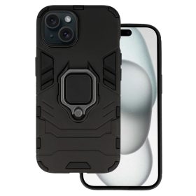 iPhone 15 Ring Armor tok kihajtható támasszal fekete-5900217992653 9 kép