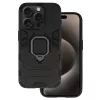 iPhone 15 Pro Max Ring Armor tok kihajtható támasszal fekete-5900217992684 9 kép