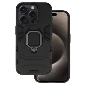 iPhone 15 Pro Max Ring Armor tok kihajtható támasszal fekete-5900217992684 9 kép