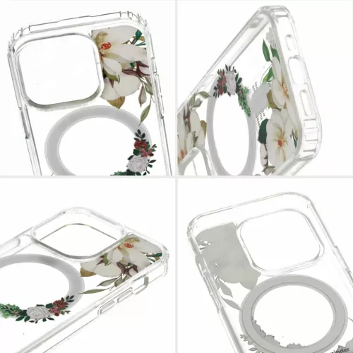 iPhone 13 Pro Tel-Protect Flower tok MagSafe kompatibilis (design 3)-5900217982746 3 kép