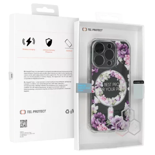 iPhone 13 Pro Tel-Protect Flower tok MagSafe kompatibilis (design 6)-5900217021087 4 kép