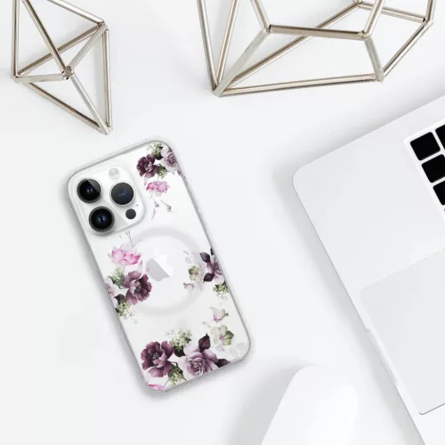 iPhone 13 Pro Tel-Protect Flower tok MagSafe kompatibilis (design 7)-5900217021094 6 kép