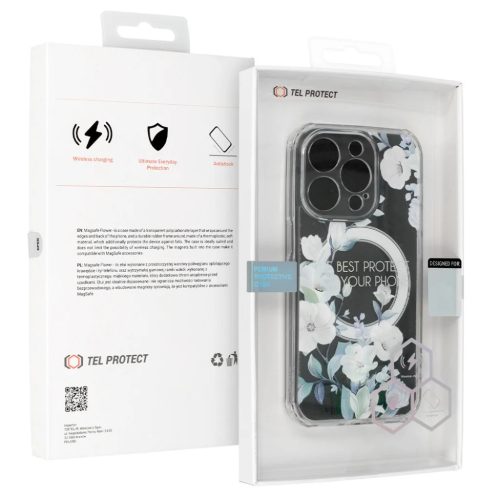 iPhone 13 Tel-Protect Flower tok MagSafe kompatibilis (design 4)-5900217020998 2 kép