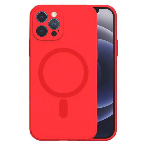 iPhone 15 TEL PROTECT MagSilicone tok piros-5900217993346 2 kép