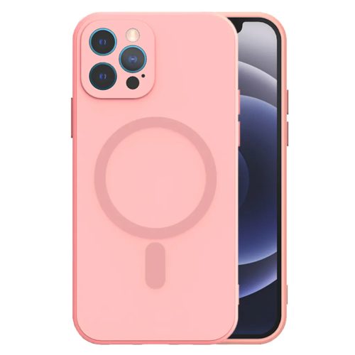 iPhone 15 TEL PROTECT MagSilicone tok világos rózsaszín-5900217993360 1 kép