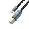 XO GB010B Type C - Type B kábel 1,5m fekete-6920680826353 1 kép