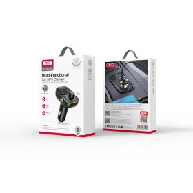 XO BCC09 Bluetooth FM transmitter MP3 + autós töltő 25W fekete-6920680835492 2 kép