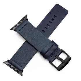 Apple Watch (38/40/41/42 mm) TRPH bőr óraszíj sötétkék- 1 kép