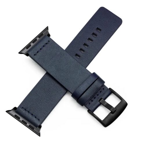 Apple Watch 1/2/3/4/5/6/7/8/9/SE (38/40/41mm) TRPH bőr óraszíj söt- 1 kép