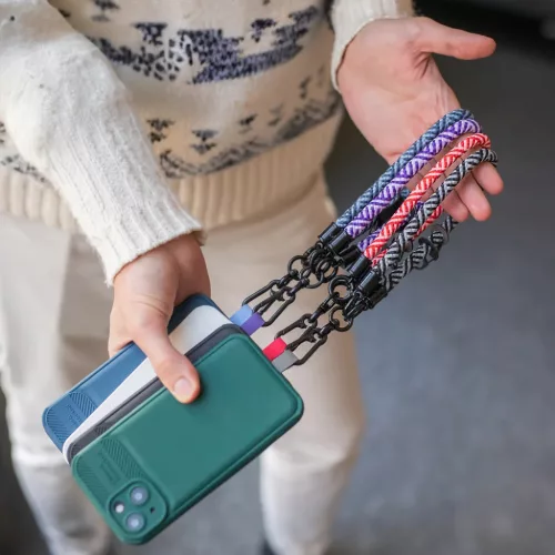 Univerzális csuklópánt lila mobiltelefon tokhoz-5907457711068 6 kép