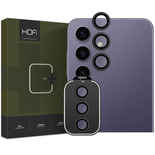 Samsung Galaxy S24 Hofi CamRing Pro+ kameralencse védő üvegfólia fekete