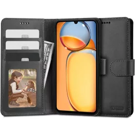 Xiaomi Redmi 13C/Poco C65 Tech-Protect Wallet fliptok fekete-9319456608601 6 kép