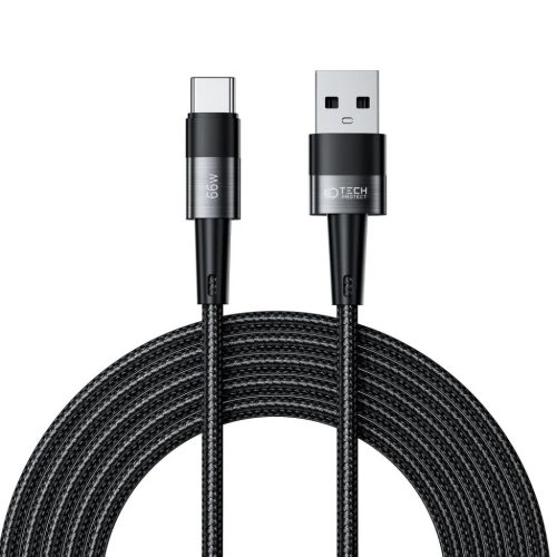 Tech-Protect Ultraboost USB - Type C kábel 66W 6A 3m szürke-9319456607352 6 kép