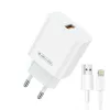 Jellico AK165 hálózati töltő adapter 22,5 W QC3.0 USB + USB - Ligh-6974929204143 1 kép