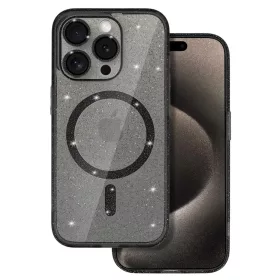 iPhone 11 Glitter MagSafe tok fekete áttetsző-5900217122234 6 kép
