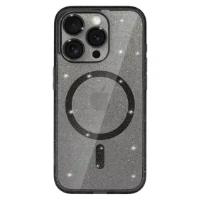 iPhone 11 Glitter MagSafe tok fekete áttetsző-5900217122234 1 kép