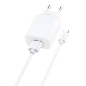 Foneng EU28 hálózati töltő adapter + USB-A - USB-C kábel QC 3.0-6970462515708 1 kép