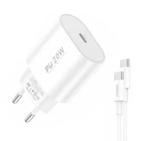 Foneng EU39 hálózati töltő adapter USB-C PD 3.0 20W + USB-C - USB--6970462517429 1 kép